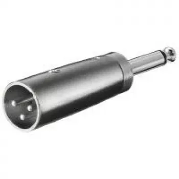 Wentronic Goobay XLR adapteris – XLR kištukas (3 kontaktai) > Jack 6,35 mm kištukas (2 kontaktai, mono) (27452)