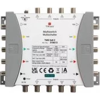 TRIAX TMS 5x8 C Kaskadinis multiswitch be maitinimo 4SAT+1 ant. įv. 8 išėjimų 318613
