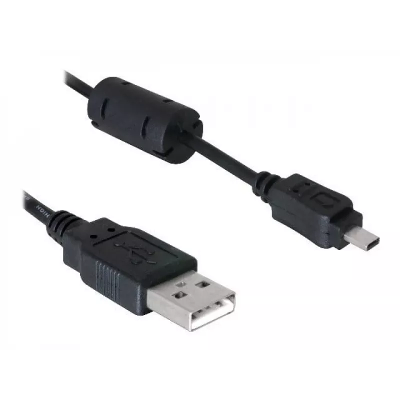 Delock 82414 USB kabelis skaitmeninio fotoaparato jungčiai (Nikon 8-pin UC-E6), 1,83 m, juodas