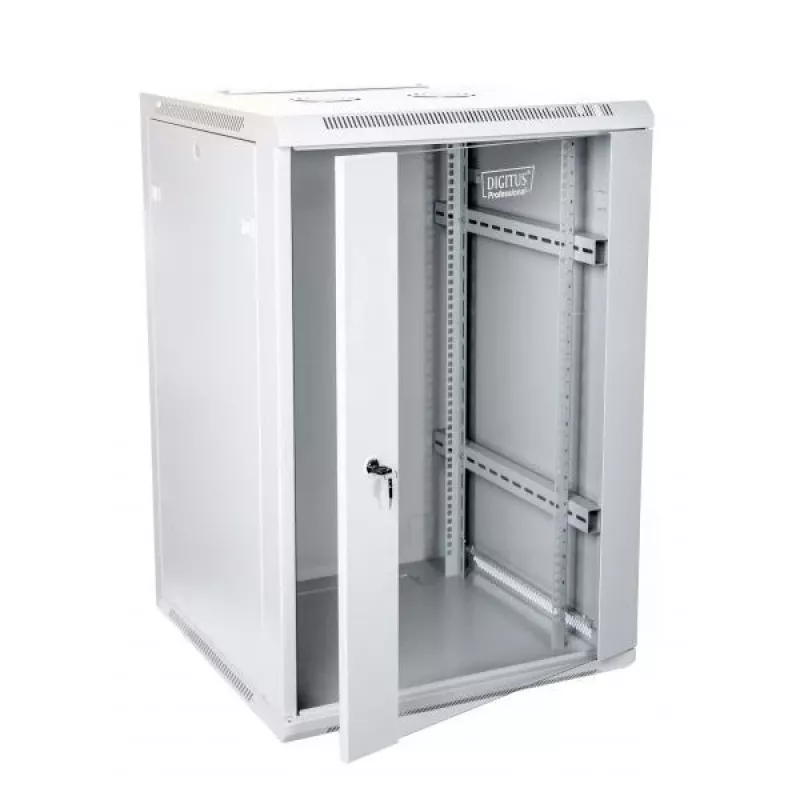 Digitus DN-W19 18U/600 laisvai pastatomas stelažo korpusas, pilkas