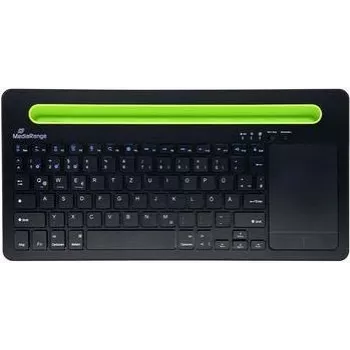Klaviatūra MediaRange MROS131 Office Bluetooth QWERTZ šveicariška/vokiška juoda žalia