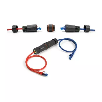 DeLOCK 88144 Tinklo kabelio jungtis RJ45 į RJ45 Cat.6A juoda