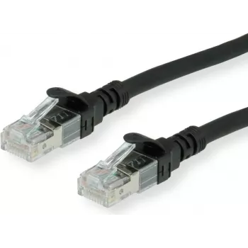 ROLINE Patch-Cable RJ-45 (M) į RJ-45 (M) 30 cm SFTP CAT 6a Juoda (21.15.2975)