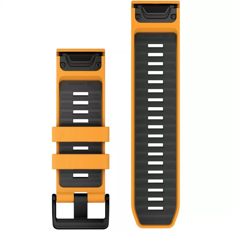 Garmin QuickFit 010-13393-01 silikoninis dirželis 26 mm Graphite Orange