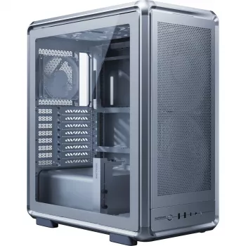 Cooler Master MasterFrame 500 Mesh PC korpusas, Midi-Tower, E-ATX, grūdintas stiklas - sidabrinis