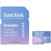 SanDisk Creator microSDXC UHS-I atminties kortelė 128 GB (su SD adapteriu)