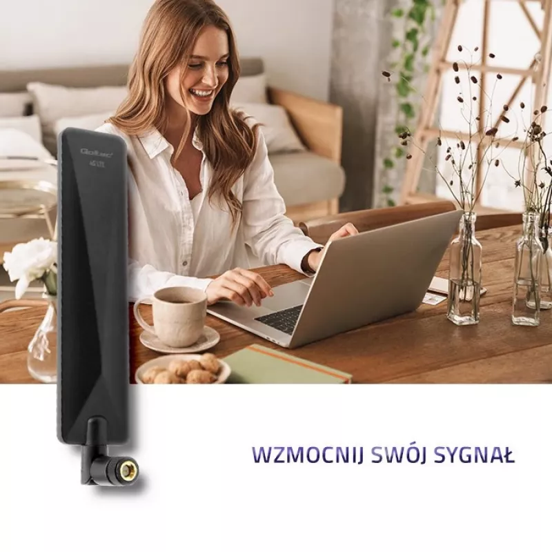 Qoltec 57018 4G LTE antena omnidirekcinė | 7dBi | Vidinė