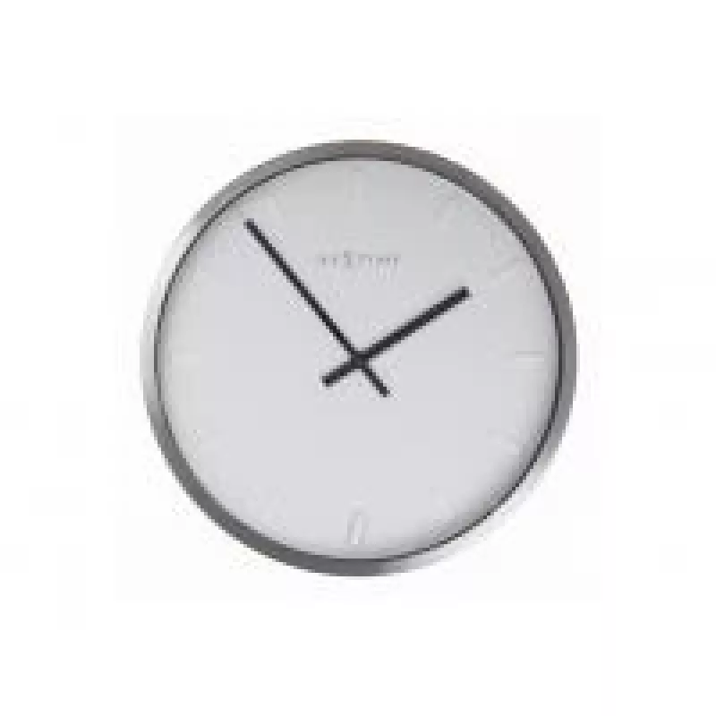 NeXtime Paniki 2991st sieninis laikrodis, Ø34 cm, baltas