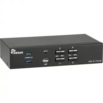 KVM jungiklis Inter-Tech IPC AS-41HUS 4 prievadai USB
