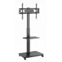 Gembird TVS-75S-02 TV grindinis stovas su ratukais, 37–75 col., juodas