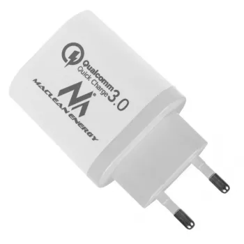 Sieninis įkroviklis MACLEAN MCE479W — 3 prievadų USB greitasis įkroviklis, 18 W bendra galia