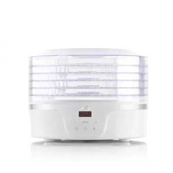 Džiovintuvas maistui ETA Secca balta permatoma 380 W, LED ekranas, 24 h laikmatis, 300×300×220 mm