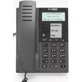 IP telefonas MITEL MiVoice 6905 VoIP su skambintojo ID, stalinis SIP ragelis, pagrindinės VoIP funkcijos