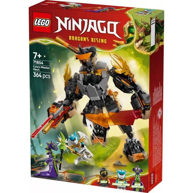 LEGO NINJAGO 71854 Kole misijinis mechas ir drakonas Zanas