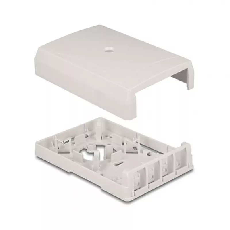 DeLOCK 67053 Keystone montažinė dėžutė, 4 prievadai, balta