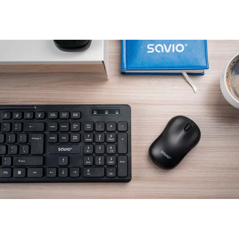 Savio KB-02 klaviatūra Namai/Biuras USB QWERTY Juoda