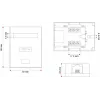 Tinklo jungčių dėžutė Alantec GN005 — Cat5e, F/UTP (FTP) ekranavimas, balta, 50×66×25 mm