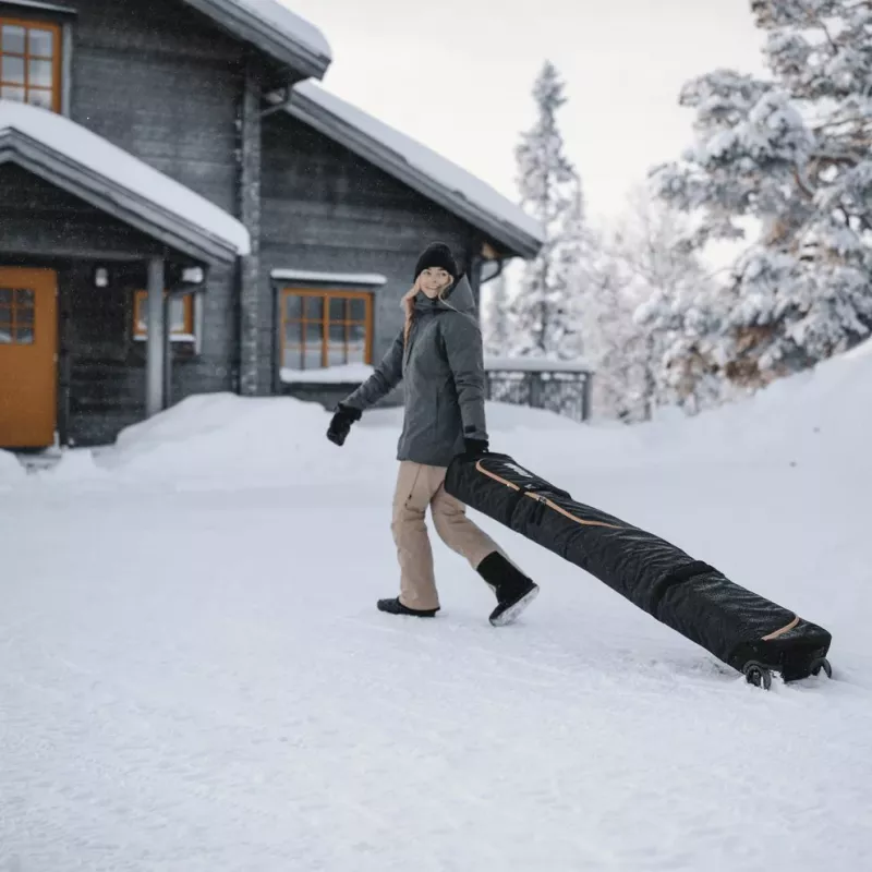 Thule 5162 Roundtrip Rolling Ski Bag 192cm Juoda