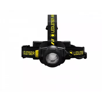 Priekinė lemputė su galvos juostele Led Lenser H15R Work juoda/geltona