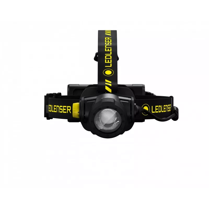 Priekinė lemputė su galvos juostele Led Lenser H15R Work juoda/geltona