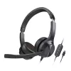 Creative 51EF0980AA000 Chat USB ausinės ant galvos su mikrofonu, laidinės, stereo, juodos