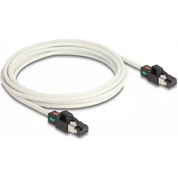 DeLOCK tinklo kabelis RJ45 kištukas-kištukas Cat.6A S/FTP 3m baltas