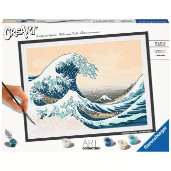 Tapybos rinkinys Ravensburger CreArt ART Collection The Great Wave Hokusai 23690 – piešimas pagal numerius