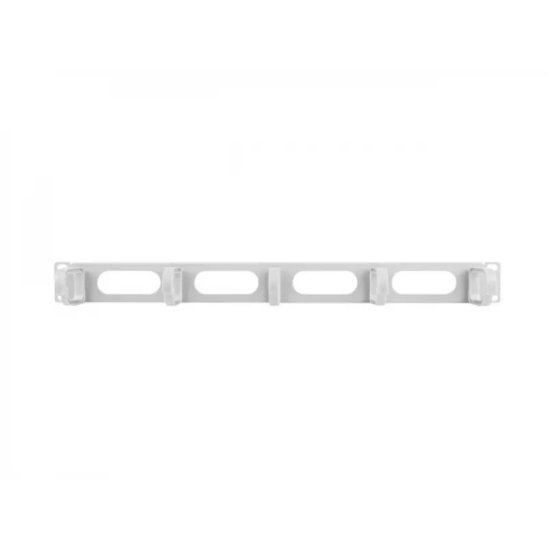 Kabelių valdymo panelė LANBERG AK-1205-S, 1U, metalinė, 19 colių (48,3 cm), gylis 80 mm, pilka