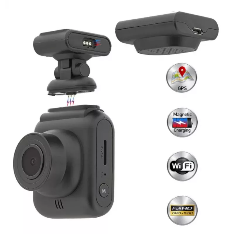 Vaizdo registratorius Tellur Dash Patrol DC2 FullHD 1080P GPS juodas