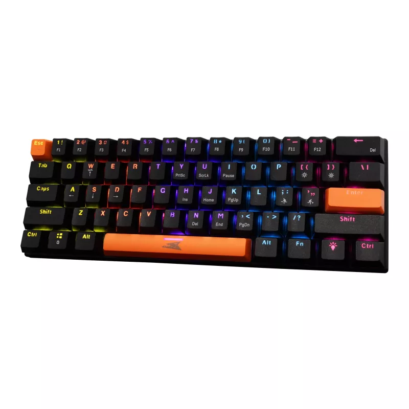 Mechaninė klaviatūra Baracuda Dolphin Black US išdėstymas su Red jungikliais