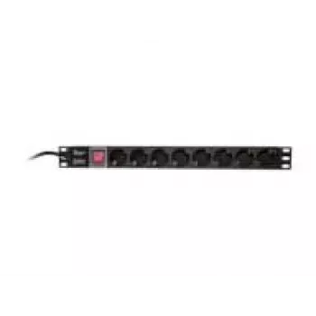 Maitinimo paskirstymo blokas LogiLink PDU8C01, 1U, 8x Schuko, 16 A