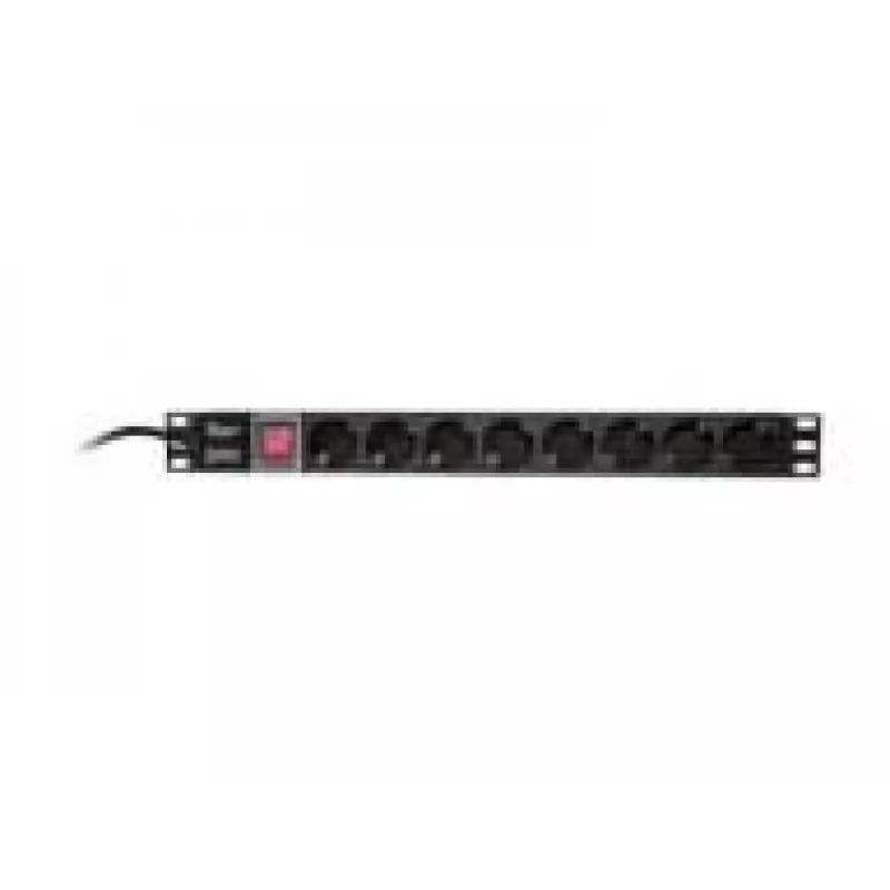 Maitinimo paskirstymo blokas LogiLink PDU8C01, 1U, 8x Schuko, 16 A
