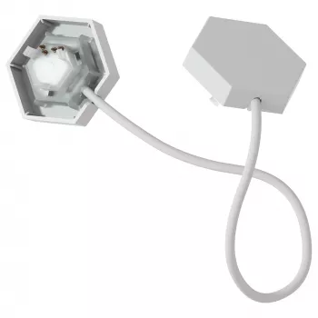 Nanoleaf Flex apšvietimo jungtis – balta, 0,24 m laidas, 3 vnt. pakuotė