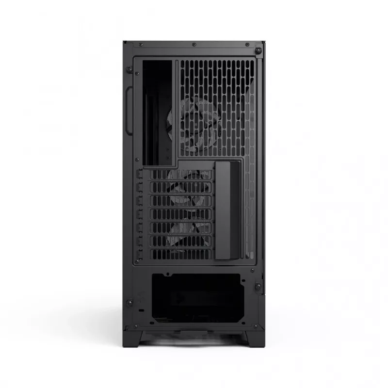Fractal Design Pop 2 Air Black Solid vidutinis bokštas PC korpusas — ATX palaikymas, 3x 120 mm priekiniai ventiliatoriai, 2.5/3.5 colių diskų vietos, 215×481×462 mm