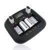 Įkroviklis baterijoms everActive NC-900U Universal DC – įkrauna AA, AAA, C, D, 9V, iki 6 elementų, juodas
