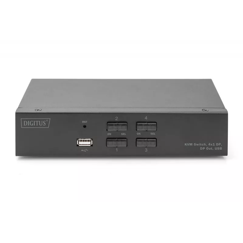 KVM jungiklis Digitus DS-12891 4x1 DP USB 4K Ultra HD