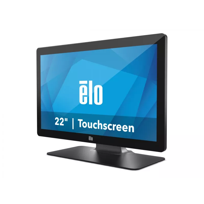 Monitor ELO 2202L 22 colių FHD talpinis 10 lietimų USB antirefleksinis be rėmelio su stovu