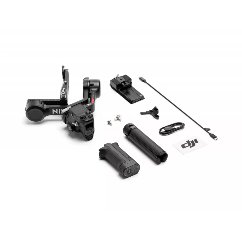 Rankinis fotoaparato stabilizatorius DJI RS4, aliumininis korpusas, 12h baterija, 1,066 kg, juodas