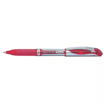PENTEL EnerGel XM Klick raudonas 0,7 mm užsegamas rašiklis
