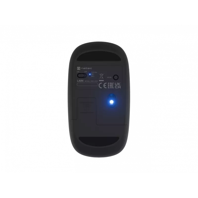 Natec Lark belaidė pelė | 2.4 GHz, Bluetooth | Antracitinė