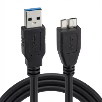 ROLINE USB 3.0 kabelis, USB A (vyriškas) – Micro-USB B (vyriškas), 15 cm, juodas (11.02.8876)