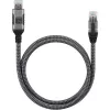 Techly ICOC U3A-RJ45-010 USB-A – Gigabit Ethernet tinklo adapterio kabelis, 1 m, juodas/sidabrinis