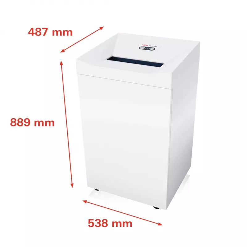 Popieriaus smulkintuvas HSM Pure 630, dalelių pjovimas, 31 cm, 700 W, baltas