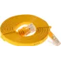 Helos 014853 Cat6 UTP plonas plokščias jungiamasis laidas, neekranuotas, 5,0 m, geltonas