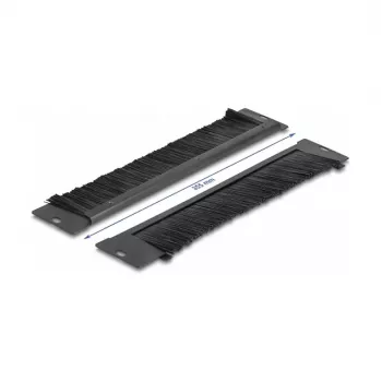 Šepečių plokštė DeLOCK 66293 universali 350 x 55 mm juoda