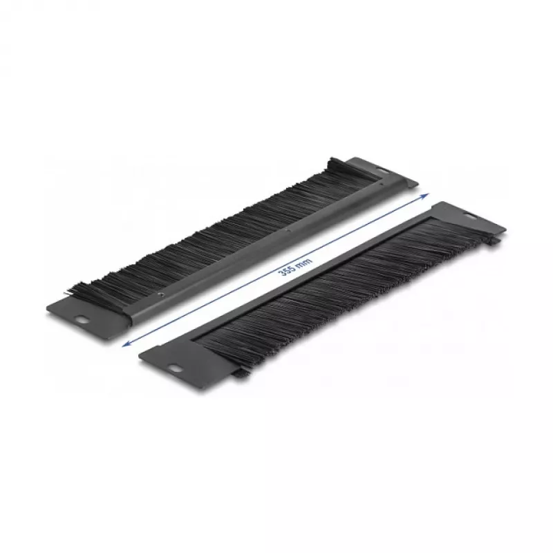 Šepečių plokštė DeLOCK 66293 universali 350 x 55 mm juoda