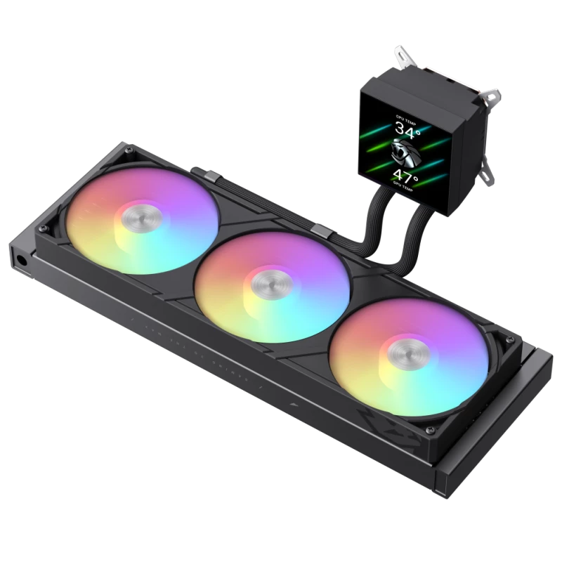 Gamemax CPU skysčio aušintuvas | GLACIER 360 LCD BK | Intel, AMD