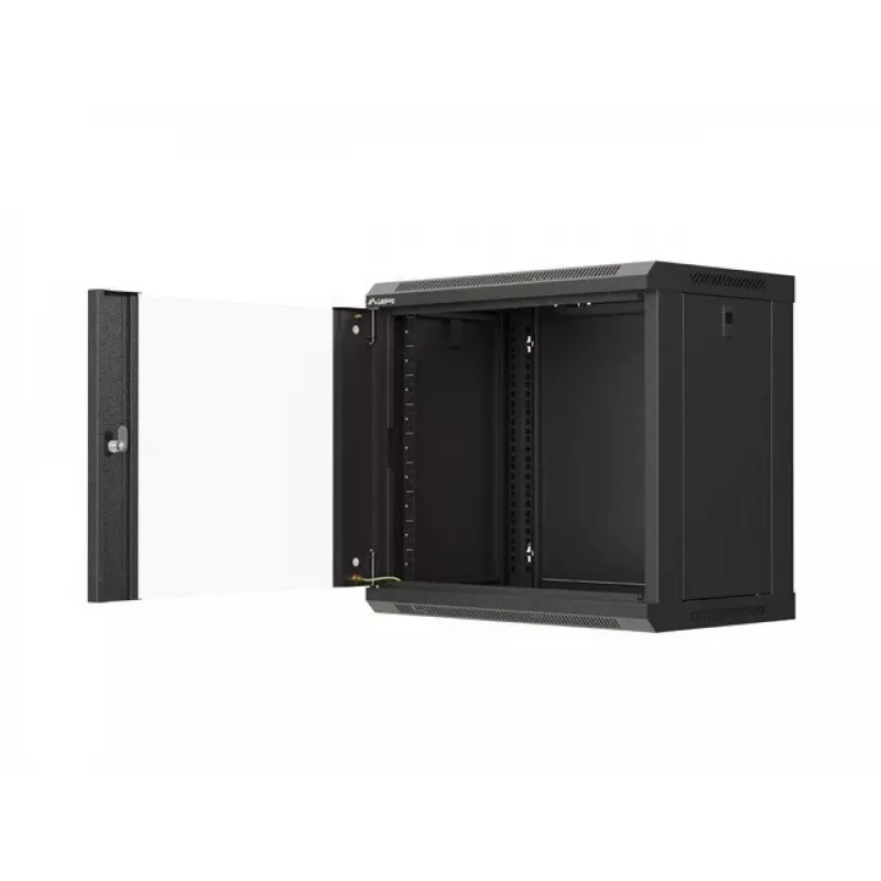 Sieninis stovas LANBERG WF03-5309-10B, 9U, 500×350×540 mm, maks. apkrova 60 kg, juodas