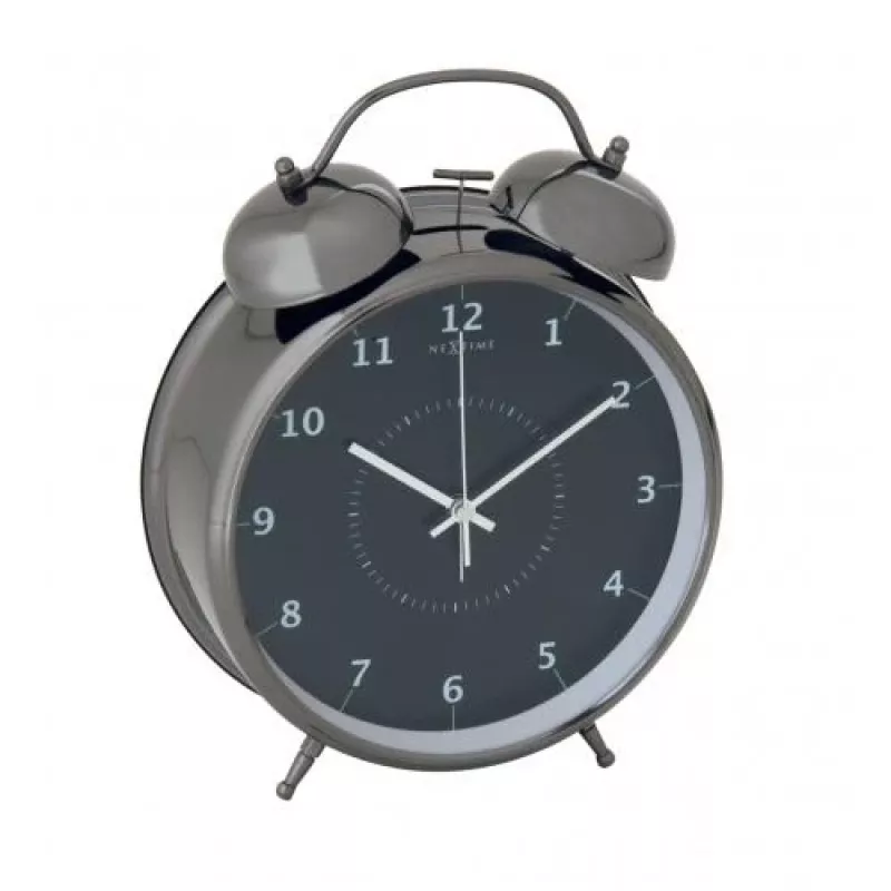 NeXtime žadintuvas 5113zw Wake Up Alarm, 23x30, juoda/turquoise