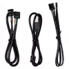 USB ir PWM šakotuvas Lian Li EDGE HUB EG-HUB01B — 4× USB, 6× PWM ventiliatorių prievadai